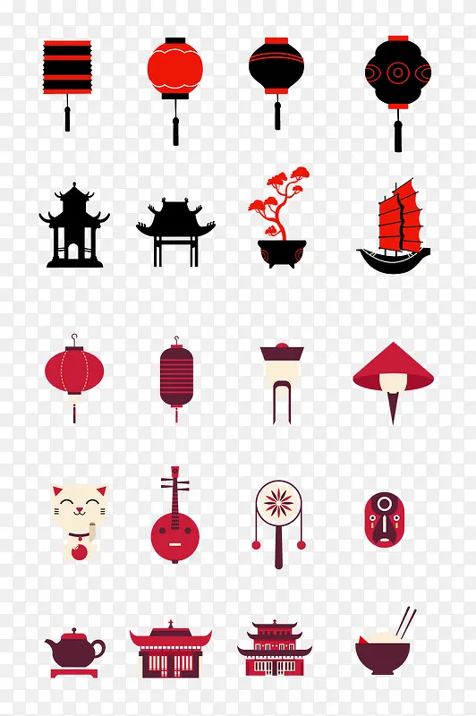 中国传统节日文化元素图标PNG图片素材下载_图片编号ymrpamnd-免抠素材网