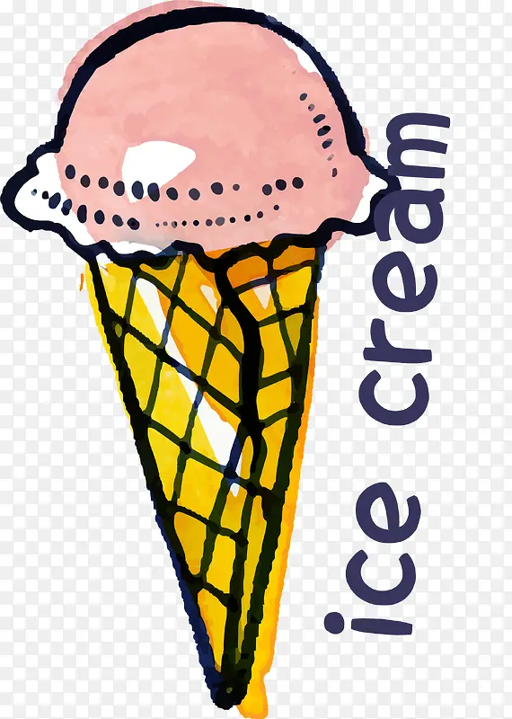 卡通手绘冰淇淋