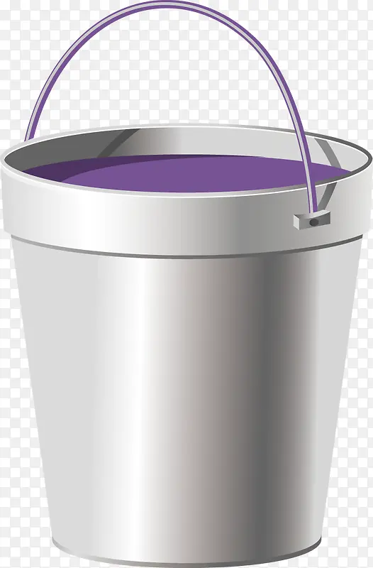 紫色油漆桶