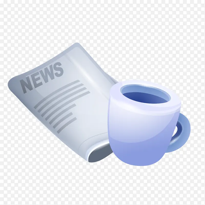新闻报纸与茶