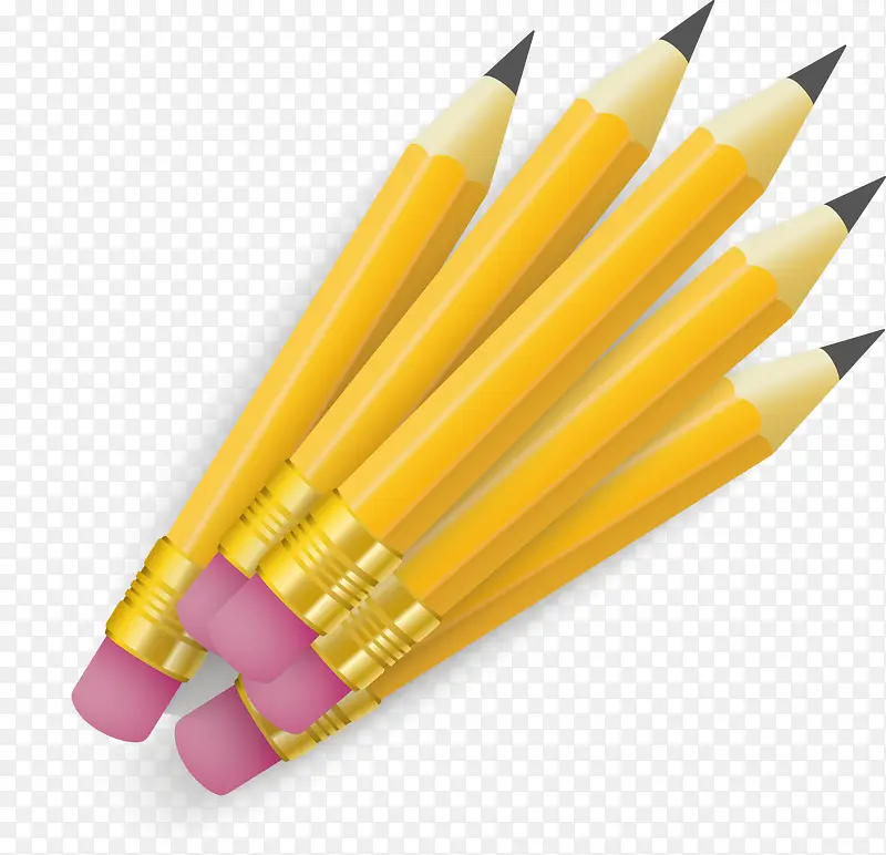 黄色卡通铅笔