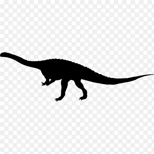大椎龙的恐龙的轮廓图标