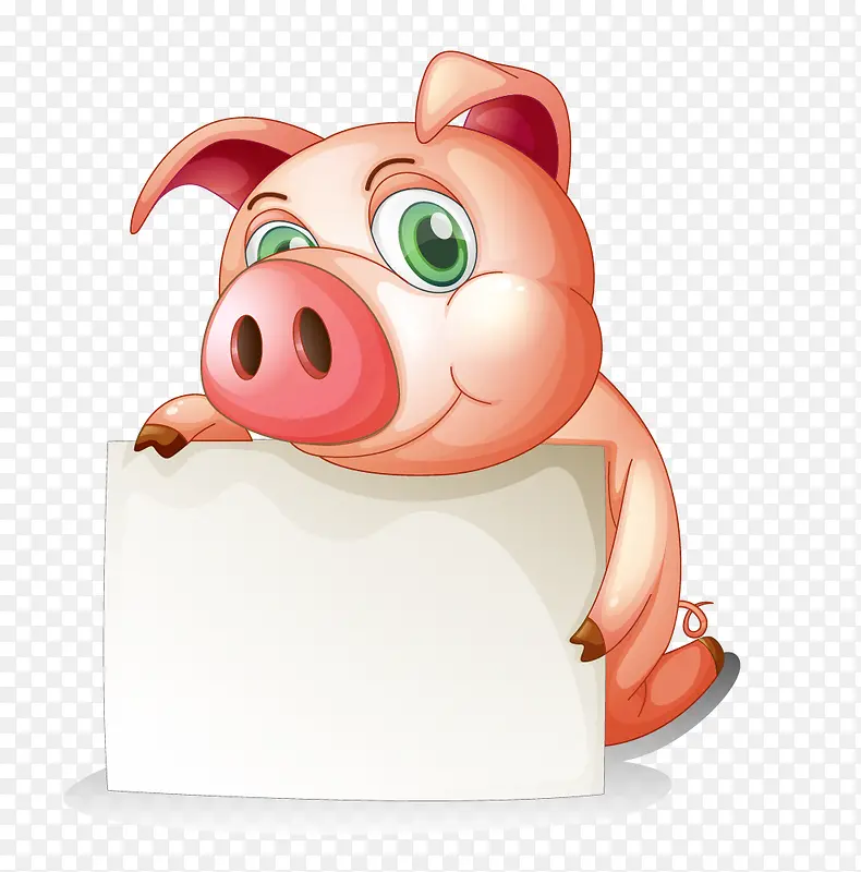 2019猪年动物猪可爱卡通形象