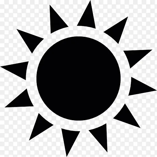 太阳与阳光图标