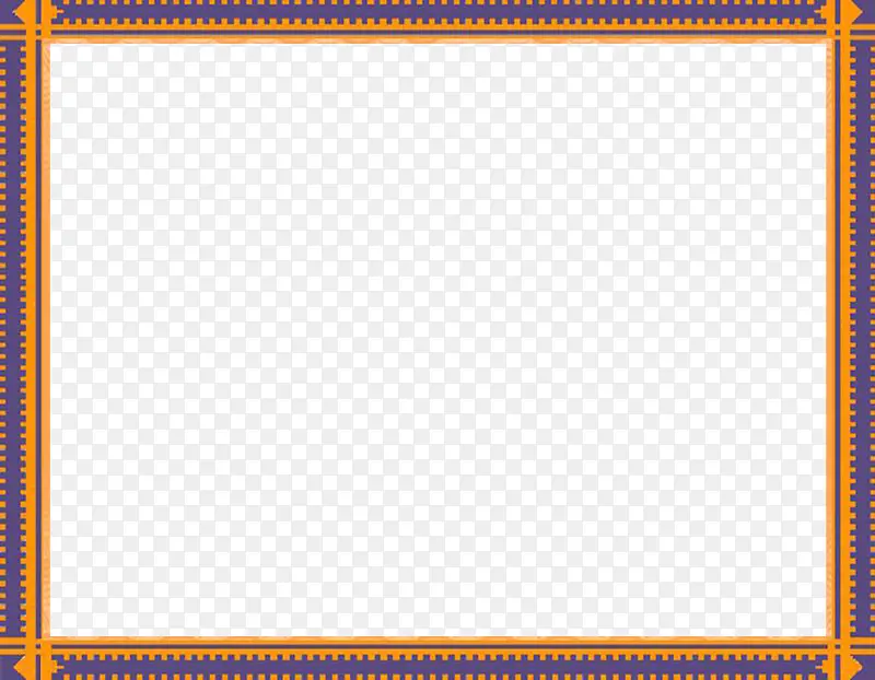 紫黄色花纹相框装饰