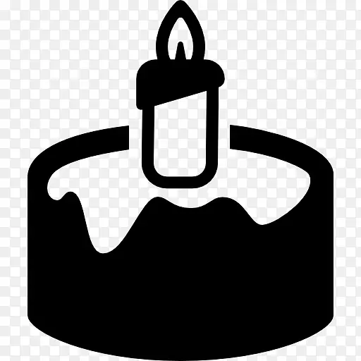 蜡烛的蛋糕图标