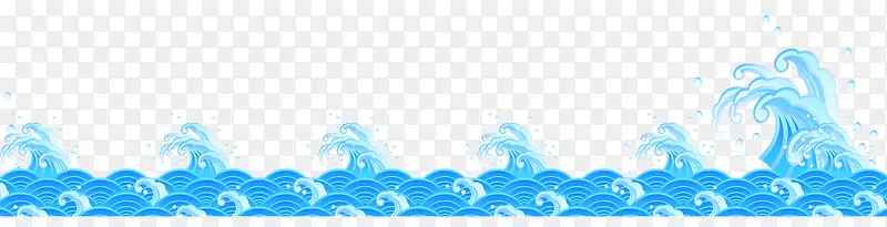 边框浪花素材