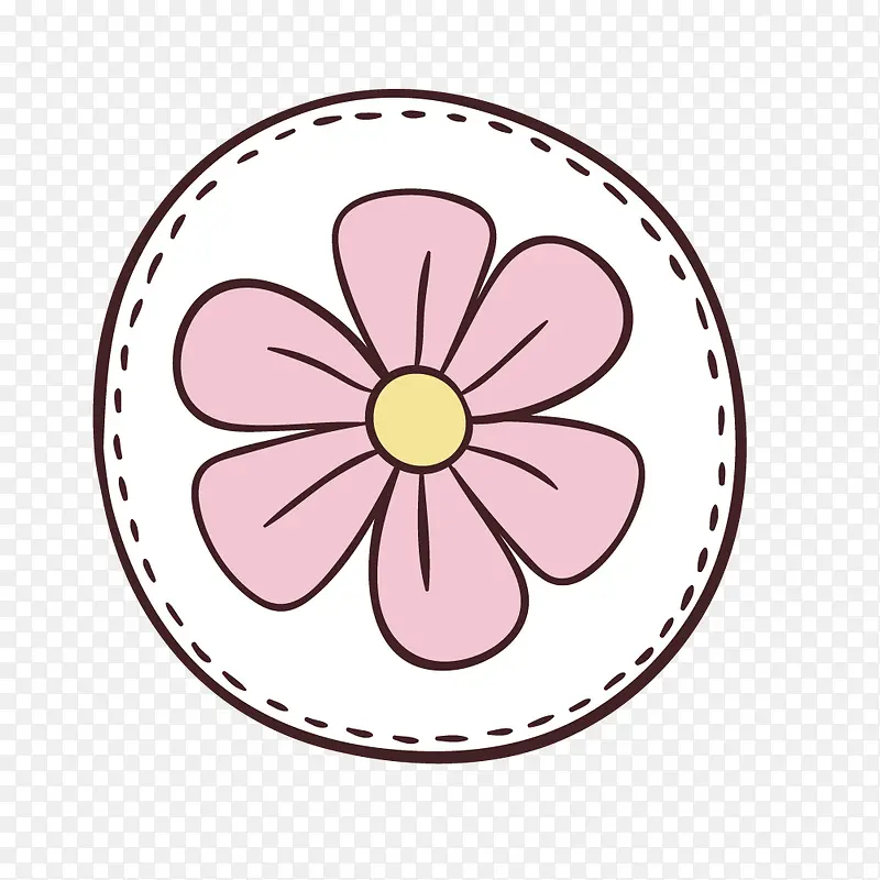 花朵卡通贴纸装饰