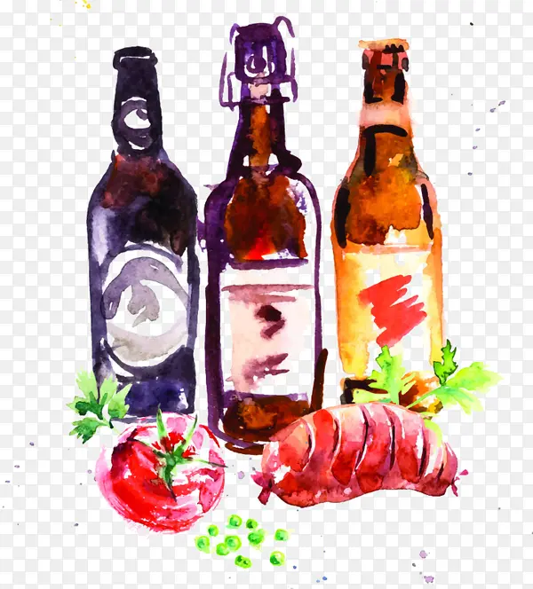 彩绘啤酒西红柿