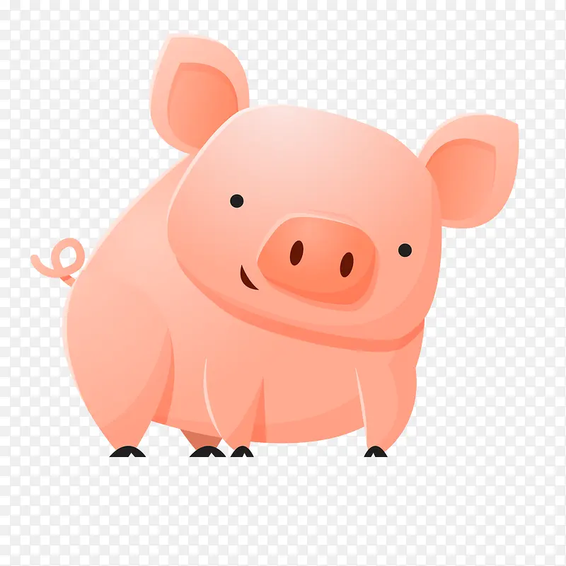 卡通可爱的小猪设计