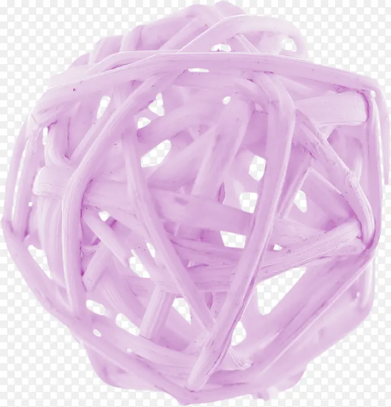 紫色立体纤维球