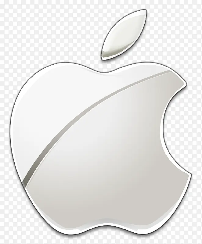 亮铂色苹果logo
