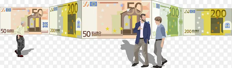 围墙和人
