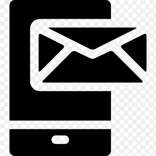 手机接收电子邮件的图标