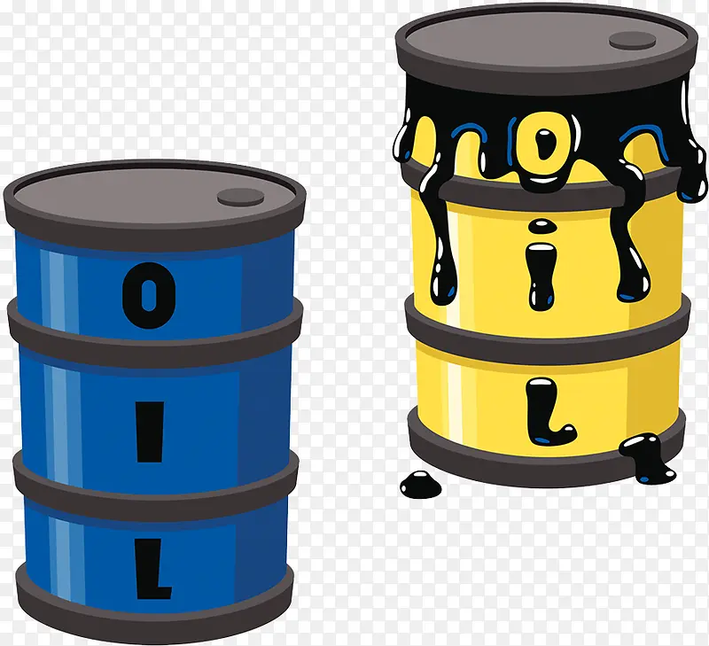石油罐子插画