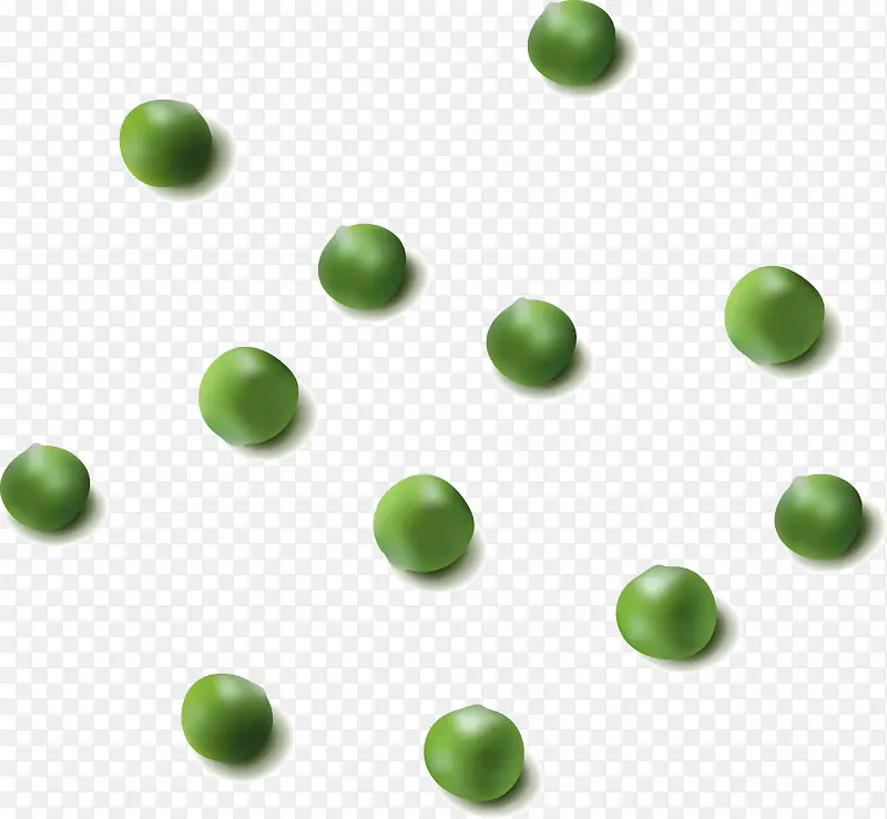绿豆立体效果图矢量图