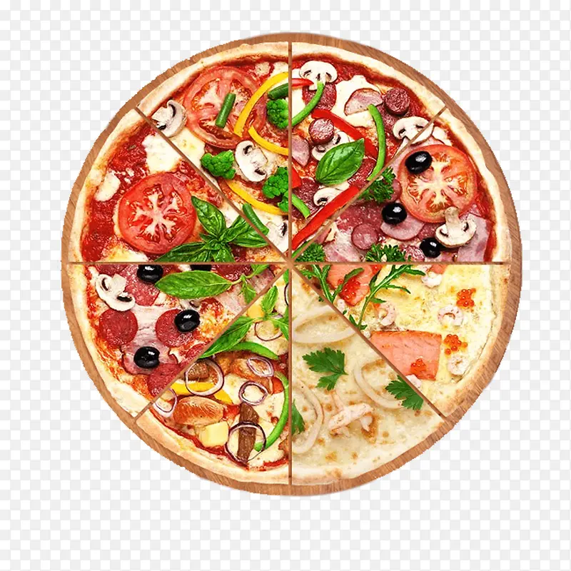 蔬菜肉丁营养披萨