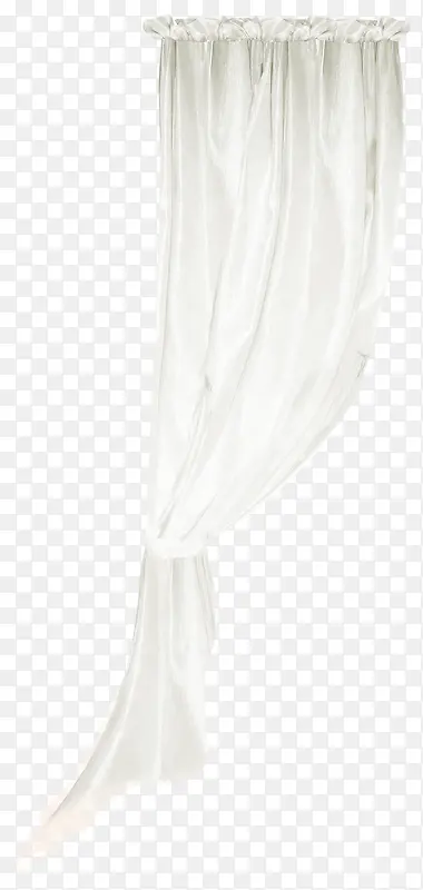 白色窗帘素材