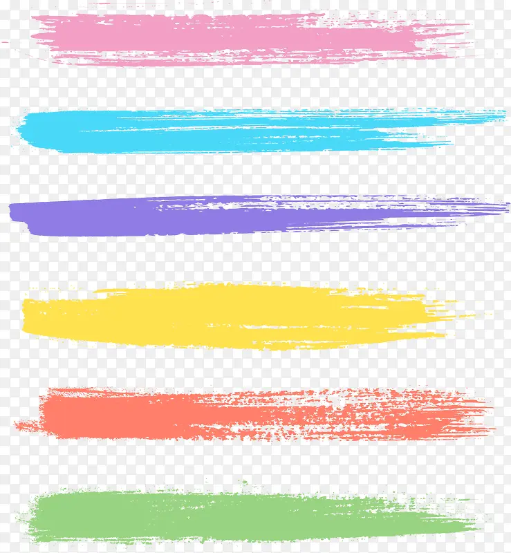 彩色水彩笔刷