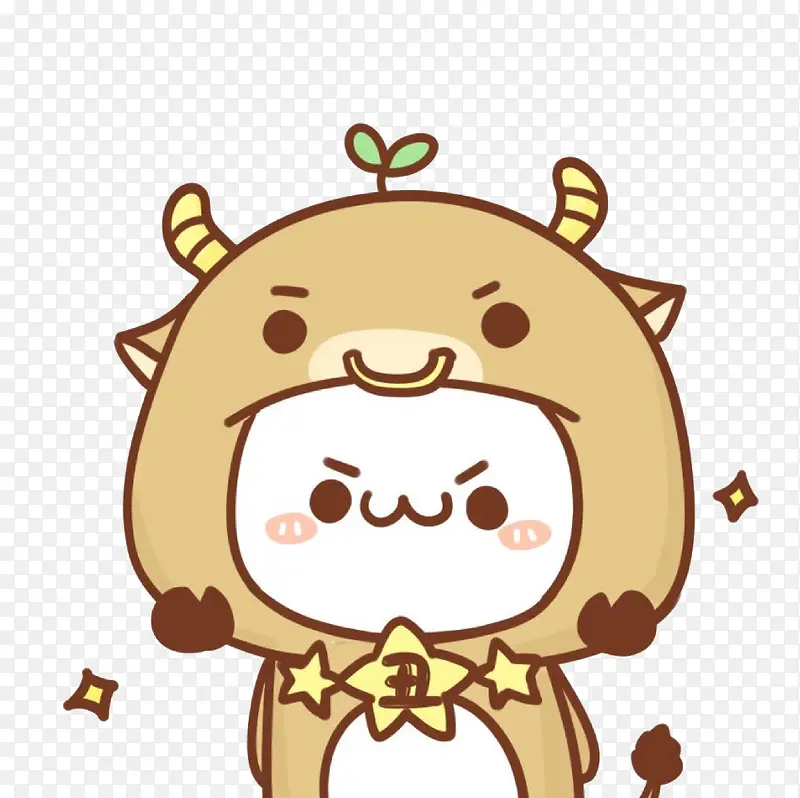 卡通长草颜团子