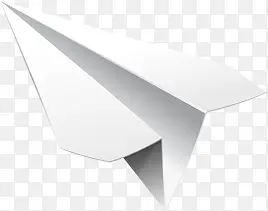 手绘立体灰色小飞机