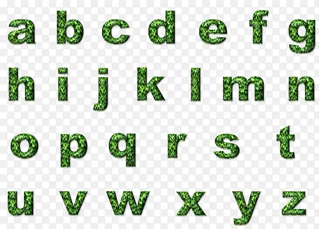 绿色的字母