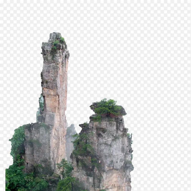 中国风石林山水装饰