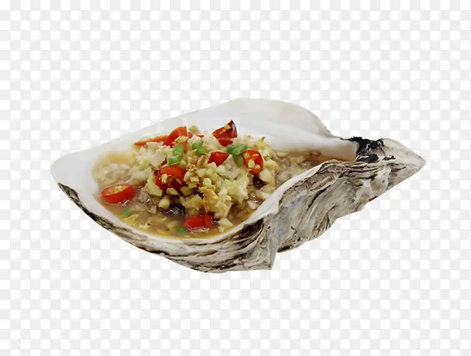 烤生蚝海鲜食物图片素材