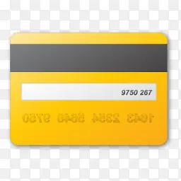 黄色信用卡图标