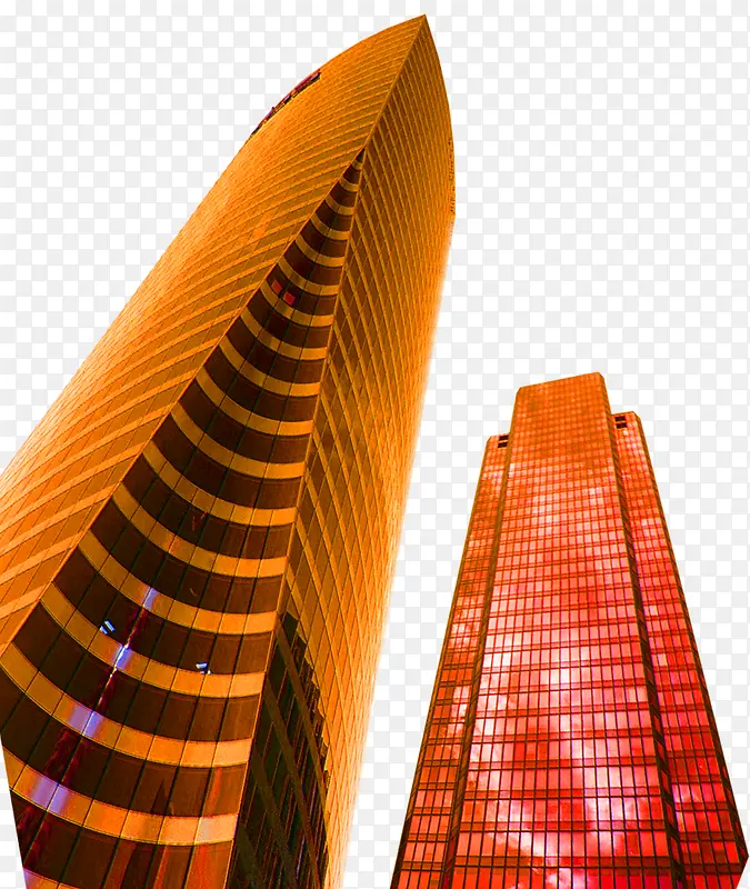 繁华都市的高楼大厦环境渲染