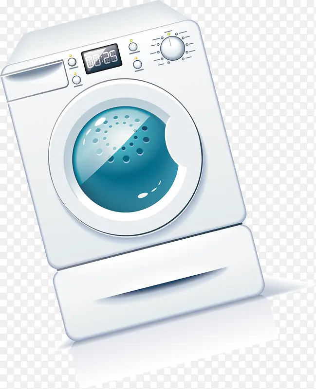 电器洗碗机装饰矢量