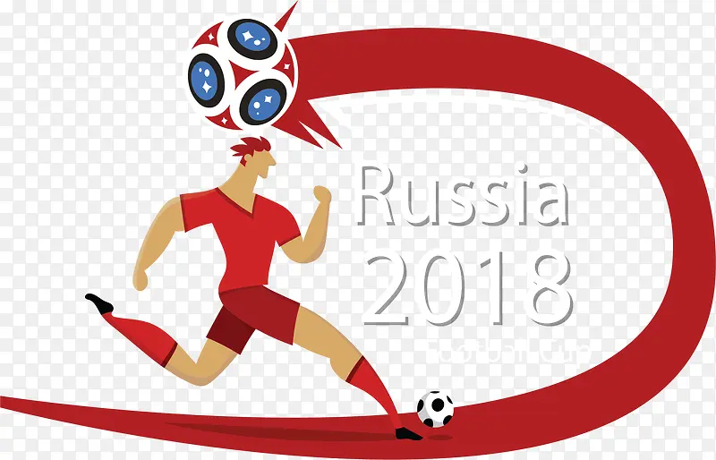 踢足球的人世界杯海报