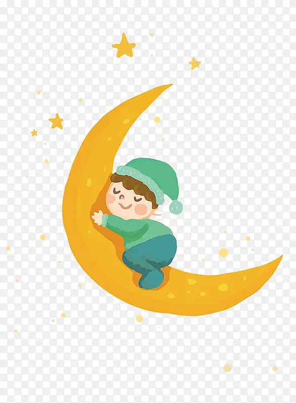 世界睡眠日可爱孩子睡觉装饰插图