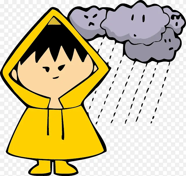 卡通儿童下雨雨衣