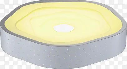 黄色六边形抽象吸顶灯