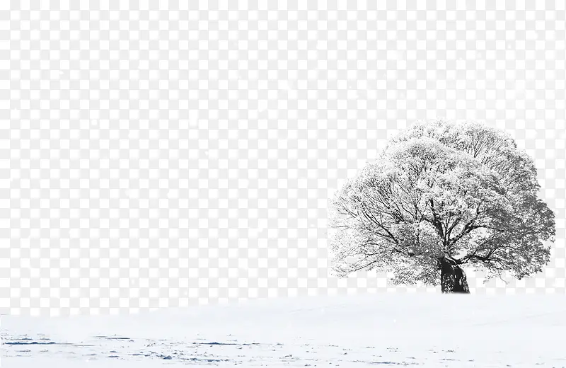 白雪风景图案