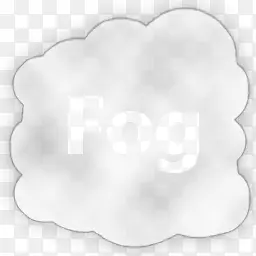 卡通透明云朵雾装饰