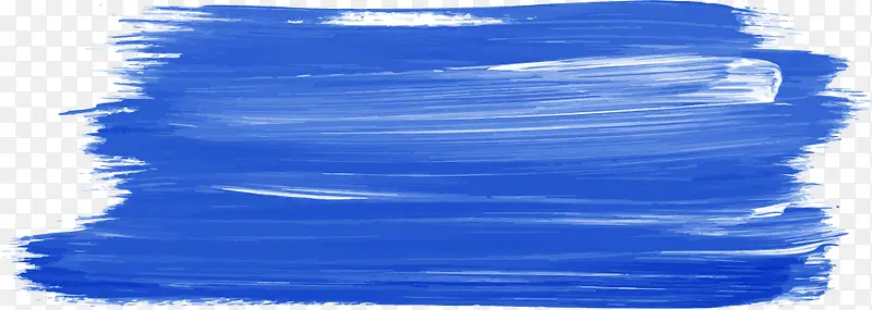 手绘蓝色水彩