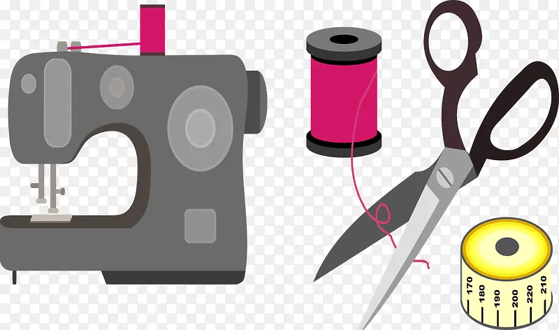 缝纫机和剪刀