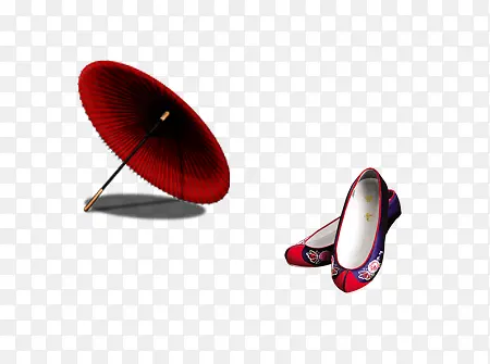 红伞花鞋图片素材