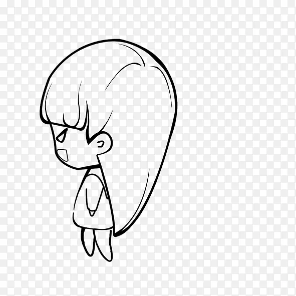 卡通手绘小女孩PNG图片素材下载_图片编号yrmwbmmv-免抠素材网
