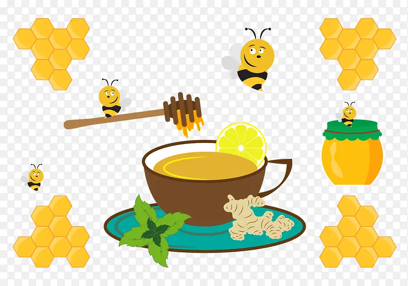 黄色柠檬茶