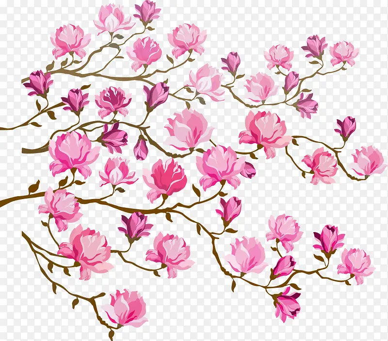 浪漫玫瑰花装饰图案
