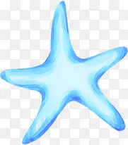 蓝色梦幻卡通海星