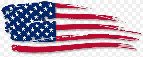 美国国旗撕裂纹