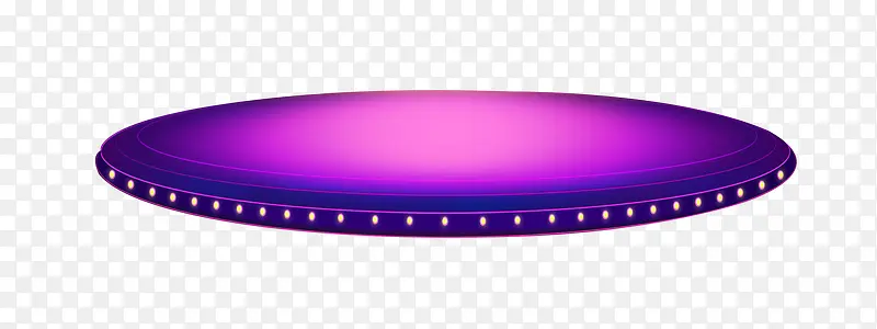 紫色圆形舞台手绘