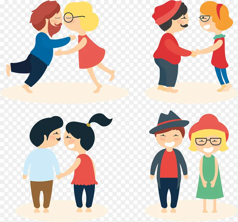 甜蜜约会的情侣