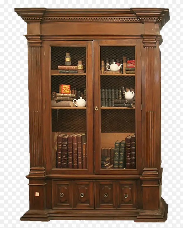 纯原木打造的书柜