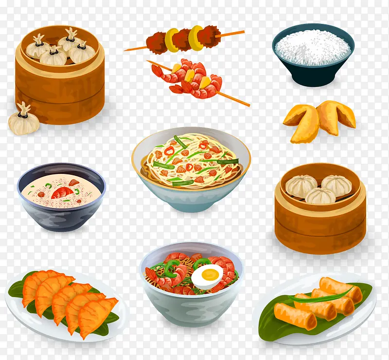 美味食物设计矢量素材