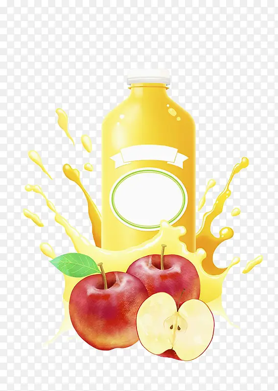 苹果汁插画